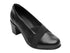 Zapatilla Flexi de Piel con Tacón 110403