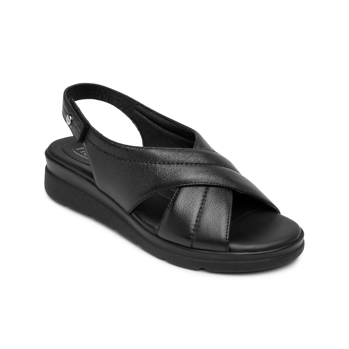 Flexi Huarache De Plataforma Negro Zapatos Flexi Mujer Confort